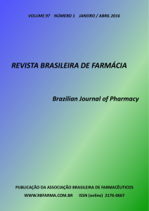 RBFARMA-V97N1-2016 - Revista Brasileira de Farmácia
