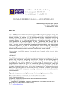 CONTABILIDADE GERENCIAL ALIADA À MINERAÇÃO DE DADOS