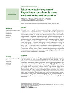 56 Estudo retrospectivo de pacientes diagnosticados com câncer de