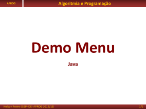 Programação Java - Dei-Isep