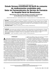 Estudo fármaco-econômico do perfil de consumo de medicamentos