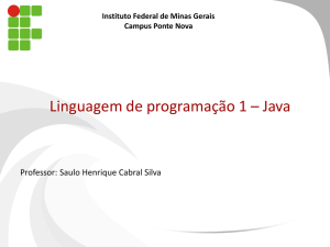 Aula 1 - Prof. Saulo Henrique Cabral Silva