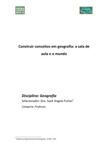 Construir conceitos em geografia: a sala de aula e o mundo