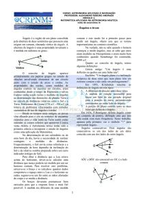 1 Ângulo é a região de um plano concebida pela abertura de