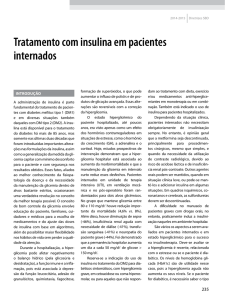 Tratamento com insulina em pacientes internados