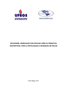 ROCHAGEM: AGREGAÇÃO DAS ROCHAS COMO ALTERNATIVA