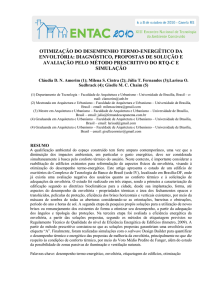 otimização do desempenho térmico-energético da envoltória