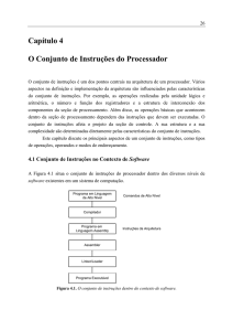 Capítulo 4 O Conjunto de Instruções do Processador