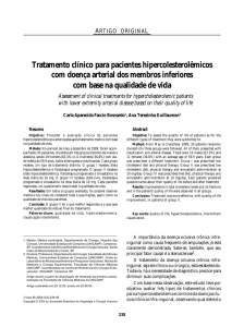 Tratamento clínico para pacientes hipercolesterolêmicos com