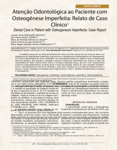 Atenção Odontológica ao Paciente com Osteogênese