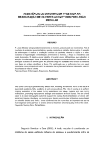 assistência de enfermagem prestada na reabilitação de clientes