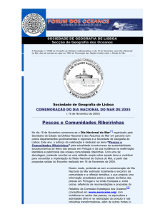 Fórum dos Oceanos - Dia do Mar - Sociedade de Geografia de Lisboa