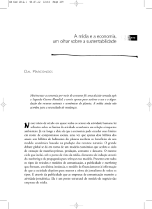 8- A mídia e a economia, um olhar sobre a sustentabilidade