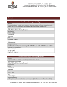 Confira os protocolos de acesso de oncologia