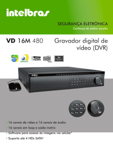 VD 16M 480 Gravador digital de vídeo (DVR)
