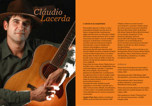 Release - Cláudio Lacerda