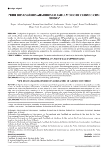 perfil dos usuários atendidos em ambulatório de cuidado com feridas