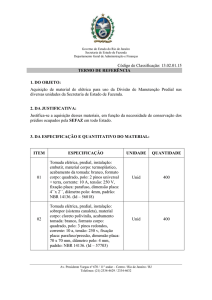 TERMO DE REFERÊNCIA AQUISIÇÃO DE MATERIAL - Sefaz