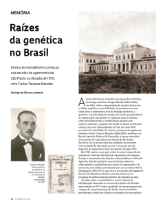 Raízes da genética no Brasil