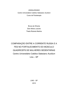 COMPARAÇÃO ENTRE A CORRENTE RUSSA E