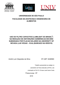 Laudo UNLV - Filtro Capacitivo Lumilight do Brasil