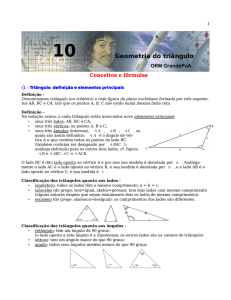 Conceitos e fórmulas