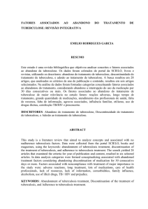 FATORES ASSOCIADOS AO ABANDONO DO TRATAMENTO DE