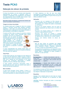 Teste PCA3 Detecção do câncer de próstata