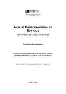 análise comportamental de edifícios