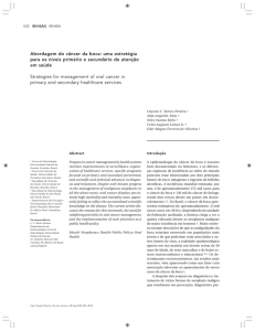 Abordagem do câncer da boca: uma estratégia para os níveis