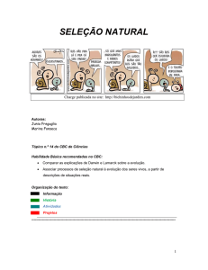 SELEÇÃO NATURAL