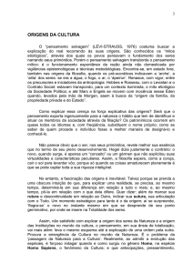As origens da cultura.