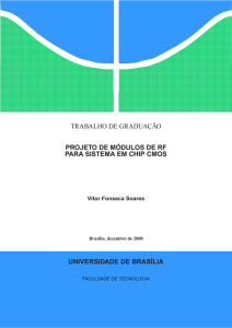 projeto de módulos de rf para sistema em chip cmos - BDM