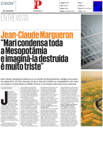 Jean-Claude Margueron “Mari condensa toda a Mesopotâmia e