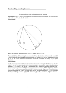 Prof. Cícero Thiago -  Ortocentro, Reta de