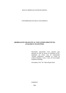 abordagem gramatical nos livros didáticos: análises e - PLE