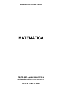 MATEMÁTICA - Professor Jamur