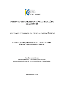 Utilização do quitosano em sistemas de libertação controlada de