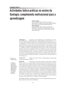 Actividades lúdico-práticas no ensino da Geologia - IGEO
