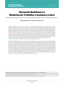 Bernardo Bedrikow e a Medicina do Trabalho: o homem e a obra