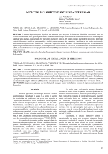 ASPECTOS BIOLÓGICOS E SOCIAIS DA DEPRESSÃO