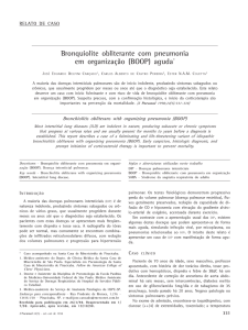 Bronquiolite obliterante com pneumonia em organização (BOOP