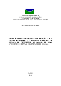 enzima ácido graxo sintase e sua relação com o estado nutricional