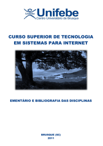 curso superior de tecnologia em sistemas para internet