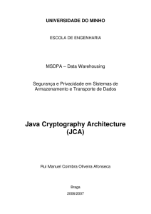 Java Cryptography Architecture (JCA)