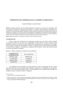79 - compostos de coordenação e a química inorgânica