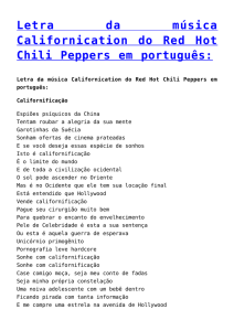 Letra da música Californication do Red Hot Chili Peppers em