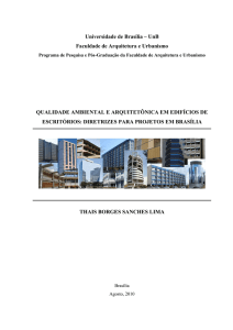 Qualidade ambiental e arquitetônica em edifícios de escritórios