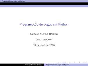 Programaç˜ao de Jogos em Python