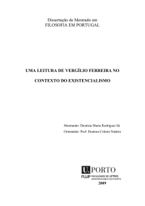 Dissertação de Mestrado em FILOSOFIA EM PORTUGAL UMA
